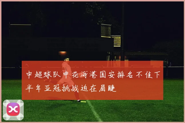 中超球队申花海港国安排名不佳下半年亚冠挑战迫在眉睫